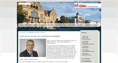 Desktop Screenshot of cdu-fraktion-bielefeld.de