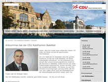 Tablet Screenshot of cdu-fraktion-bielefeld.de